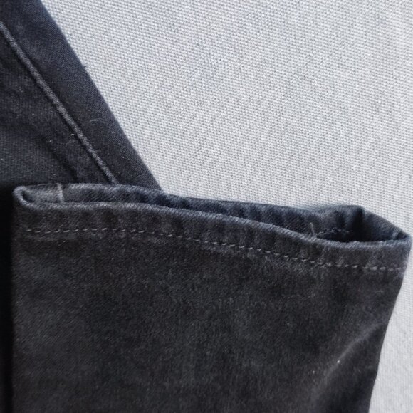 Levi's 721 Premium jeans women's size 27 black high-rise skinny silver tab - Picture 11 of 16